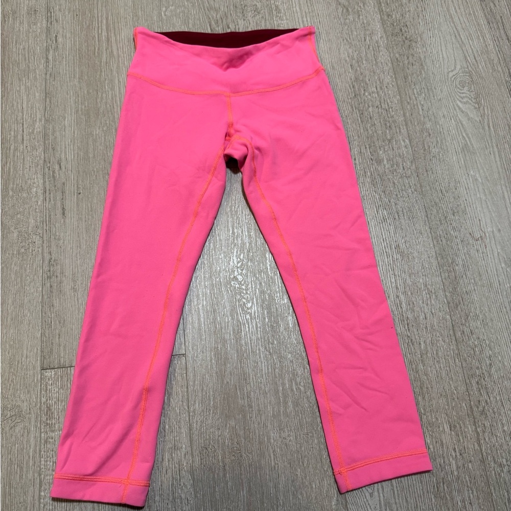 lululemon athletica Bright Pink Girls' Performance Leggings